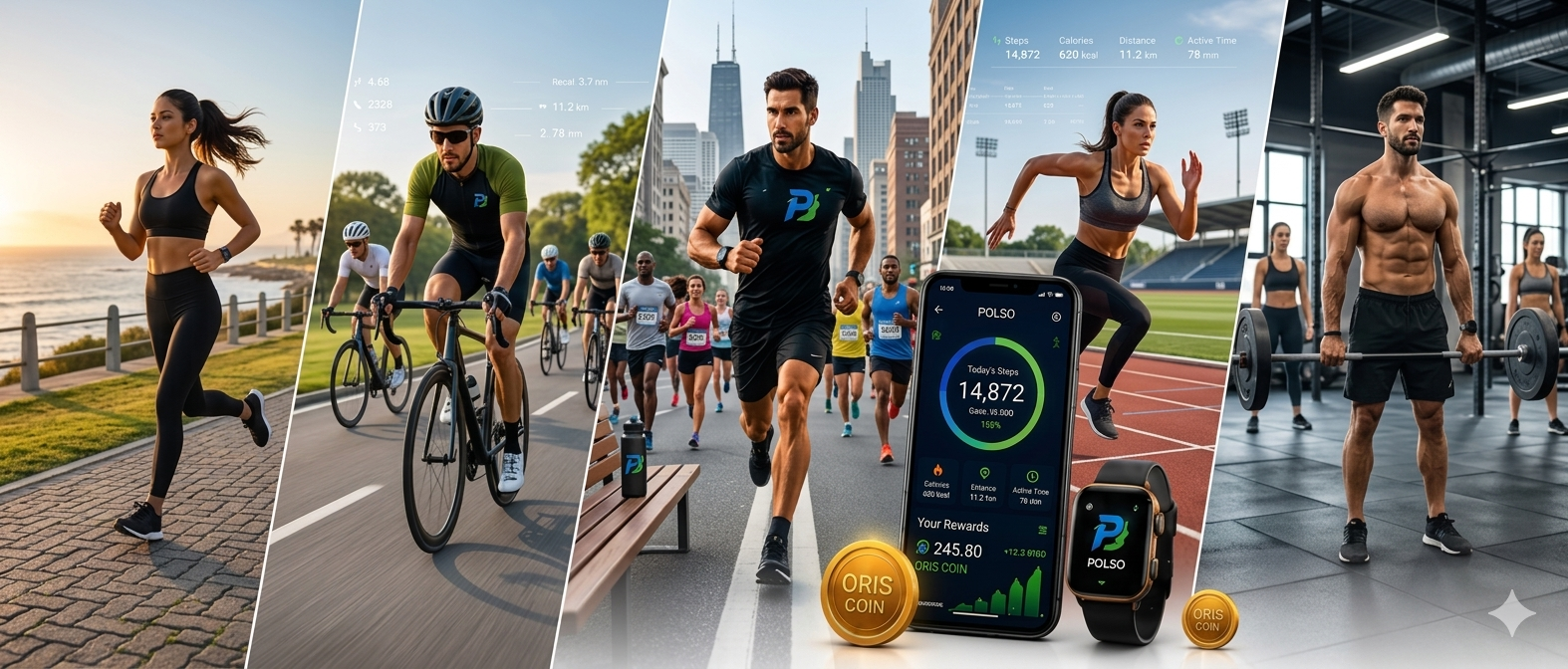 POLSO fitness rewards platform — track, train, and earn